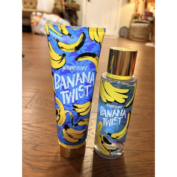 Victoria's Secret Banana Twist LE Fragrance Mist 8.4 oz And Lotion 8oz NEW HTF